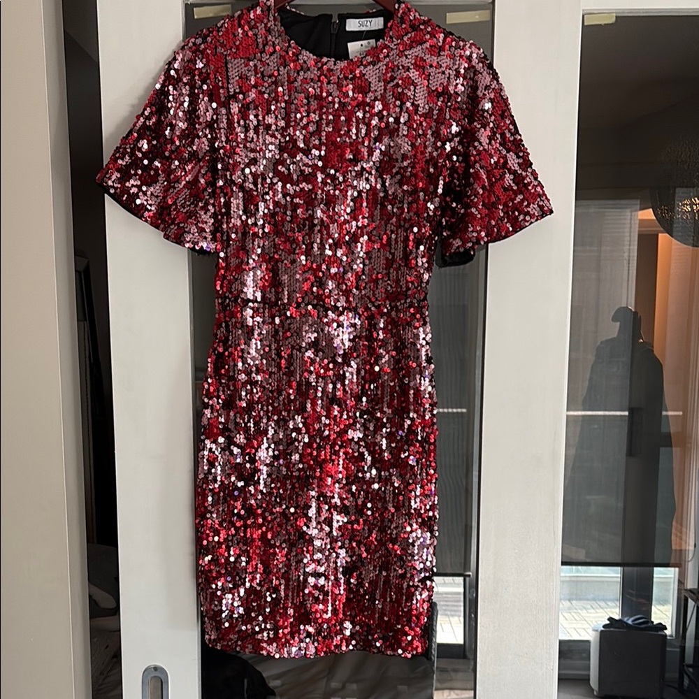 Sequin Red Dress